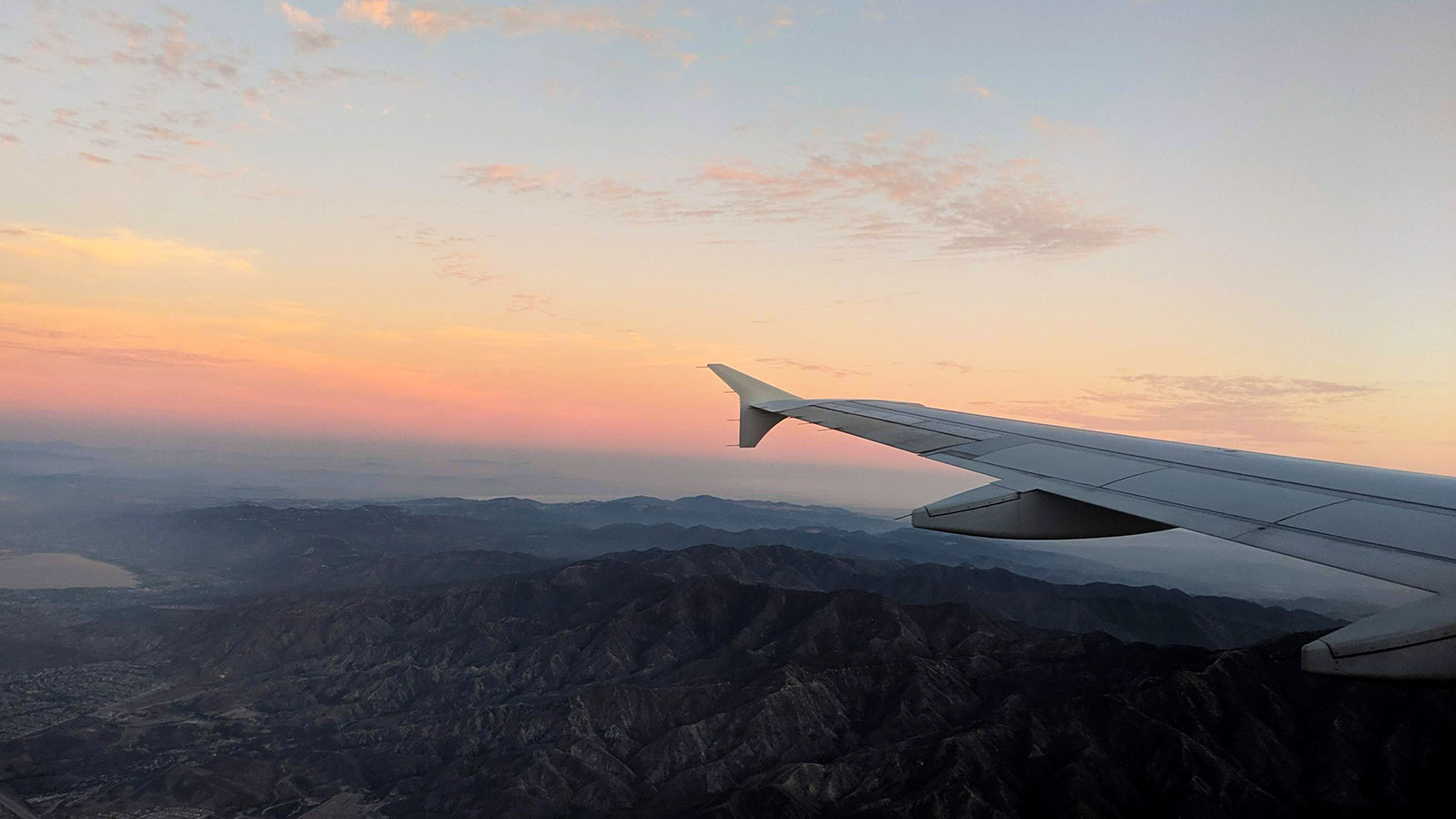 Sunset over the Mojave